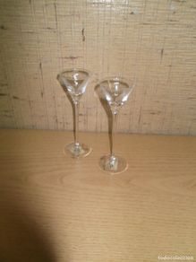 Vintage: Copitas pequeñas de cristal para chupito.La vida Germany